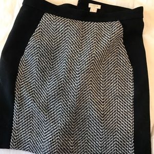 Herringbone J.Crew wool skirt